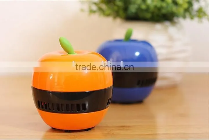 wholesale multicolor mushroom portable desk mini plastic apple vacuum cleaner