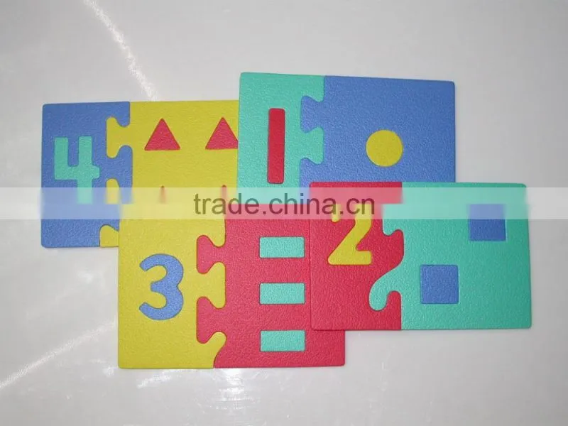 EVA foam learning number puzzle card