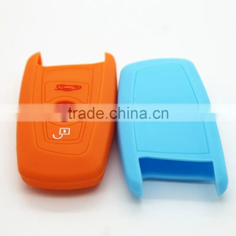 New arrival rubber car key protective cover for BMW keys rubber silicone car key case