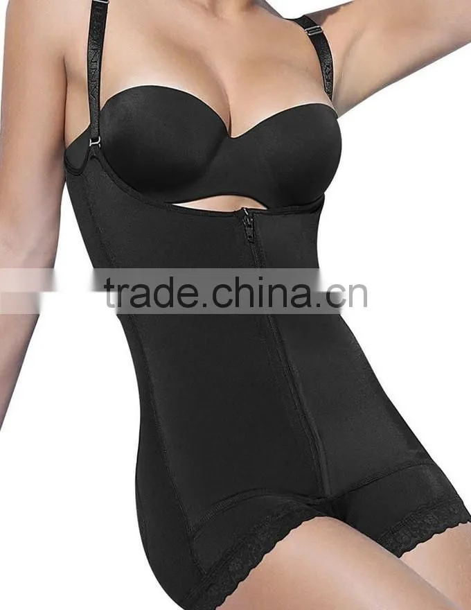 2017 Shuoyang Wholesale Cheap Shapewear Ultra Slim Body Shaper with Open Crotch