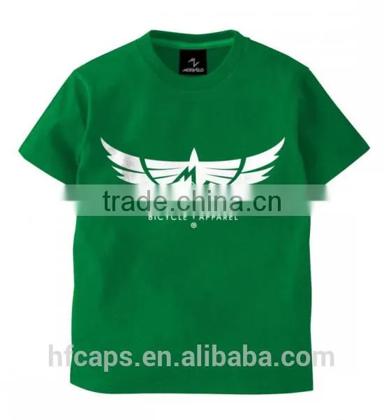 O-neck Cotton Short Sleeve Custom Cheap Printed T-shirts with Woven Label on Neck