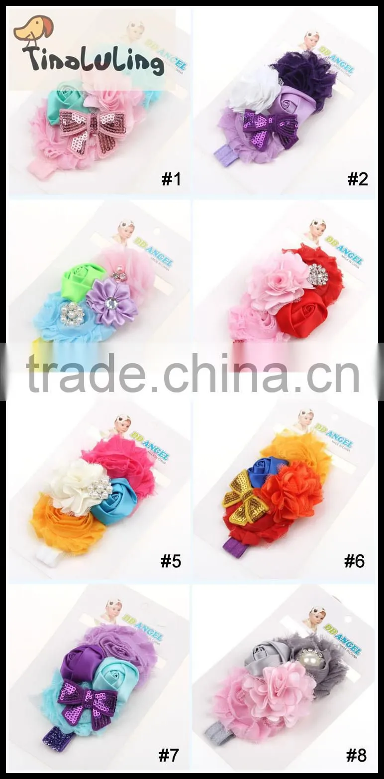 New arrival hair accessories wholesale flower making hair accessory for party
