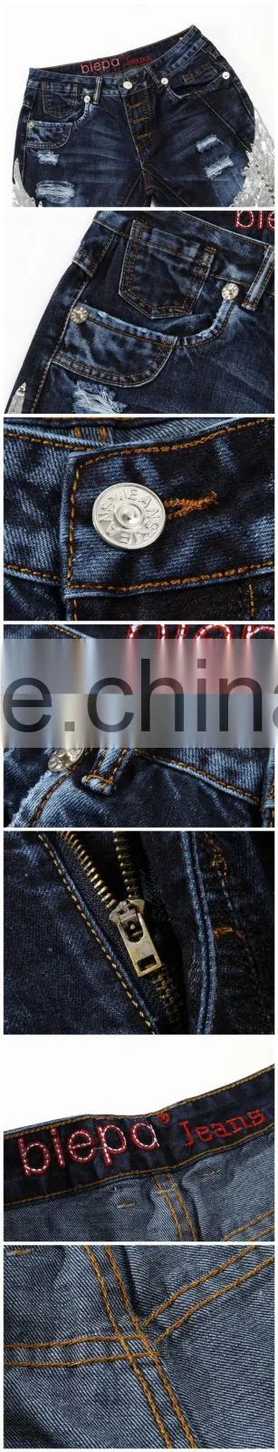 Men Slim Fit Shorts Jeans Summer Cool Pants