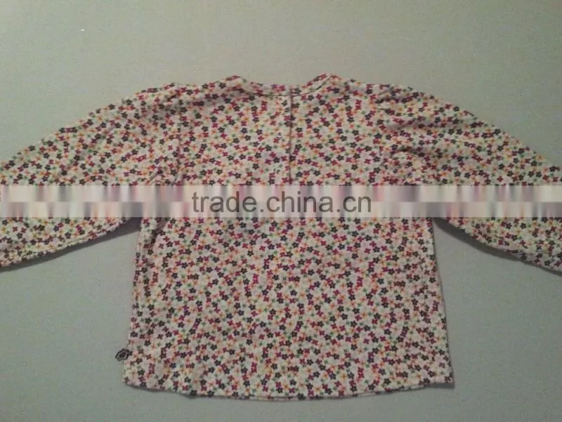 Girls Baby Toddler Flowered Shirt and Brown Pants Manufactuer