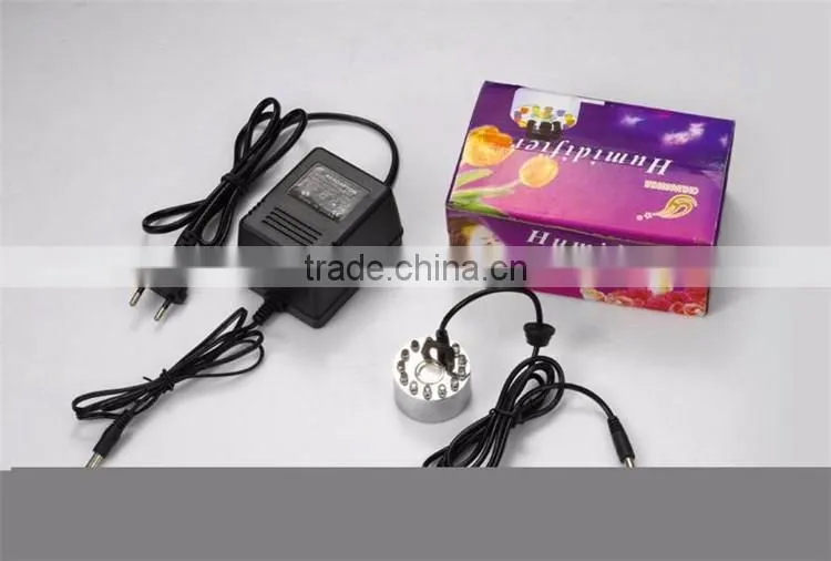 12 LED colorful light Ultrasonic Mist Maker Fogger Purify Water Fountain Mist Maker