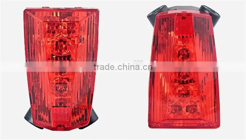 Laser Beams Bicycle Laser Tail Light Rechargeable 5 LED