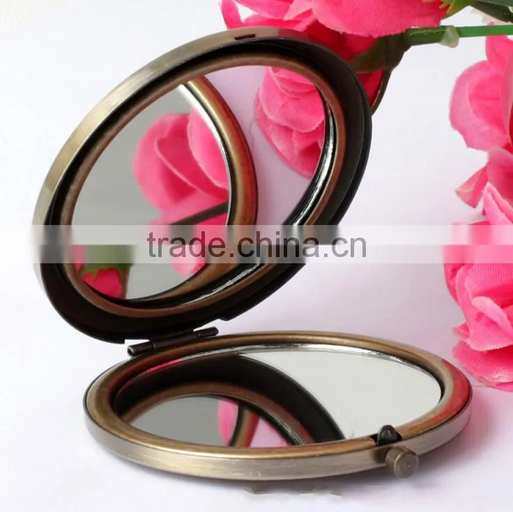 Cosmetic Makeup Hand Mirror,Pop Design Double Compact Magnifying Purse Mirror