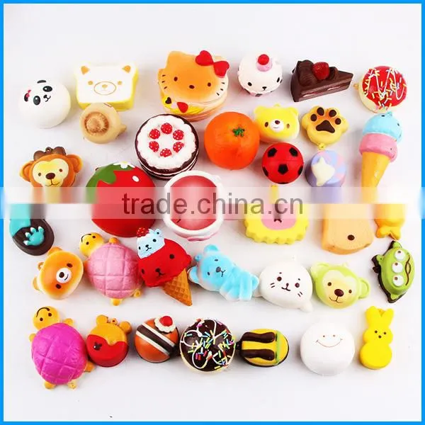 High quality squishy Kawaii toys 10pcs/set PU Soft slow rising squishy