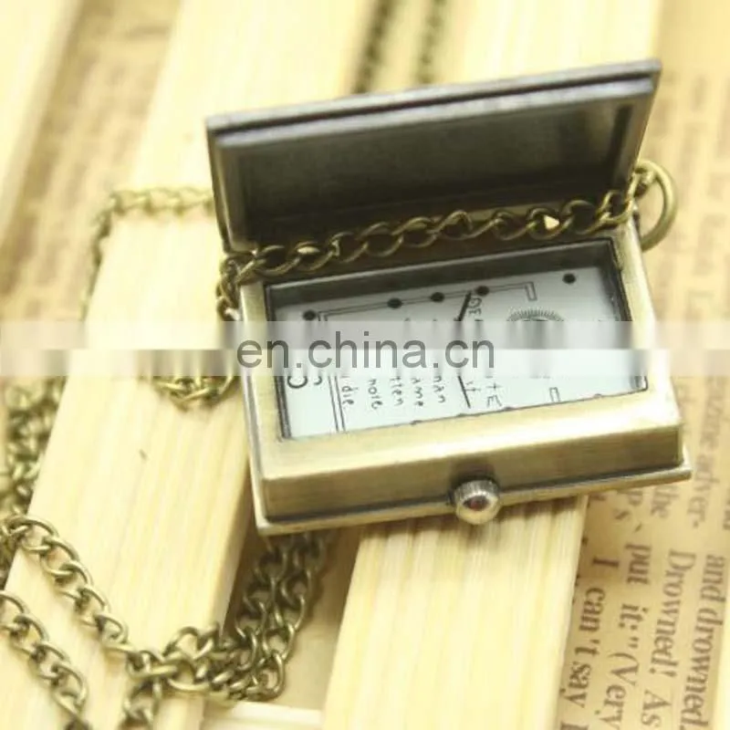 2017 Unique Death Note Notebook Pendant Necklace Pocket Watch Death Notebook Watch