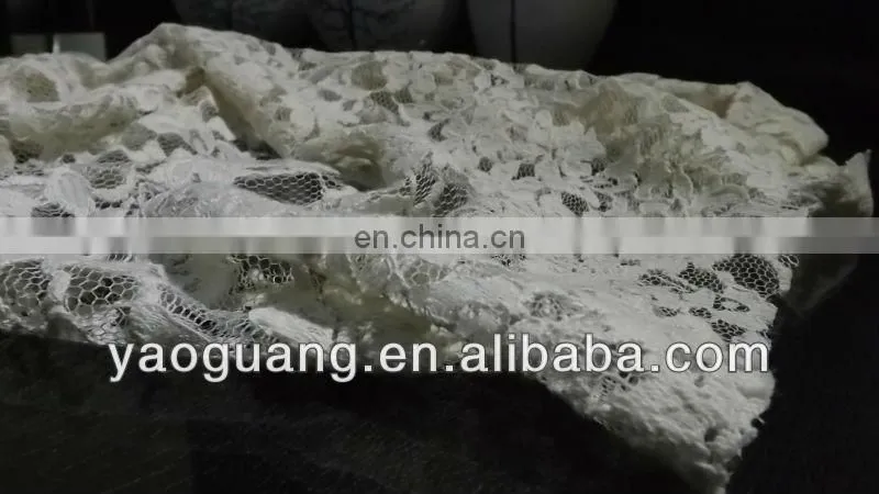 wholesaler turkey 30%Nylon 70%Cotton Lace fabric