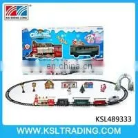 Christmas gift rc interactive educational train railway set toy
