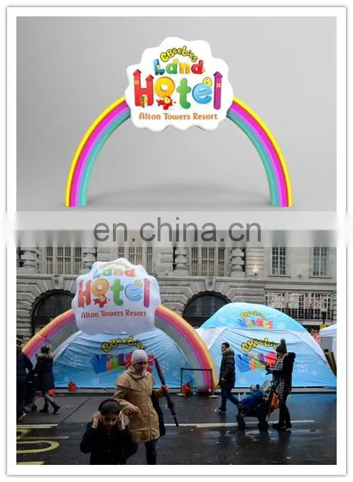 Hot Sale Outdoor Promotion Inflatable Arch / Inflatable Rainbow Arch / Helium Inflatable PVC Arch