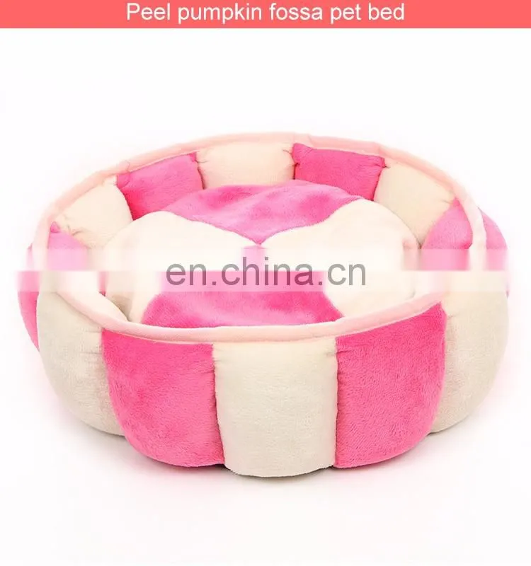 2016 new stlye Anti peel pumpkin fossa pet bed