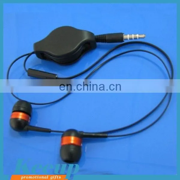High Quality Customized Retractable In-ear Eaphone