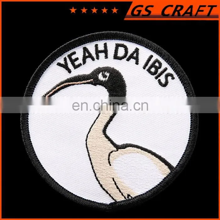 merrowed border woman embroidery patch