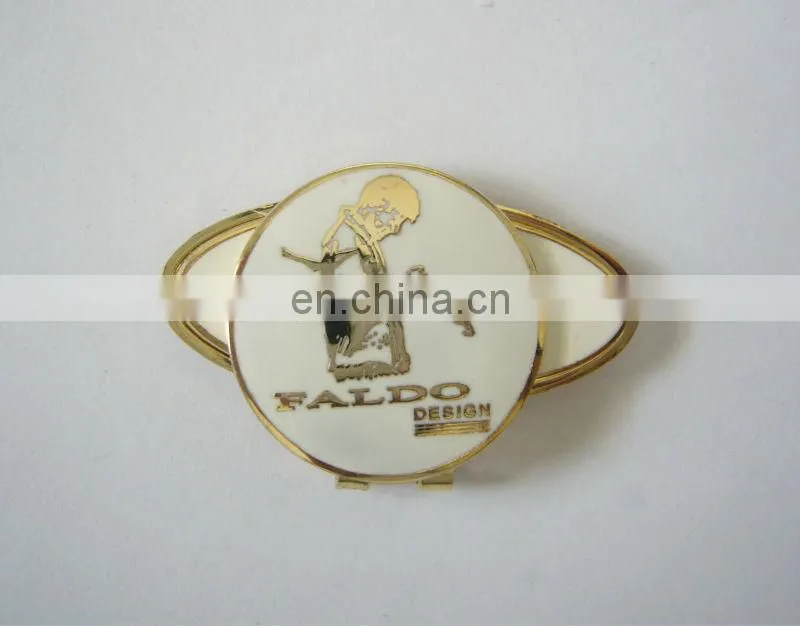 custom logo magnetic golf ball marker hat clip
