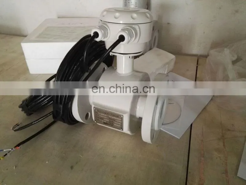 High accurate PTFE liner flowmeter with RS 232 output