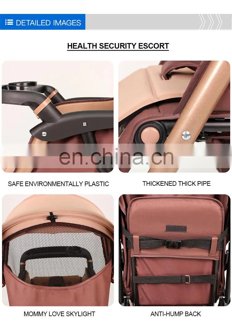Cheap Wholesale Lightweight Easy Foldable Baby Buggy With The Plate