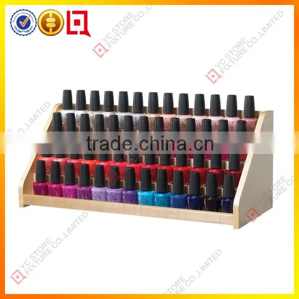2015 New Design Rotating round acrylic nail polish rack display