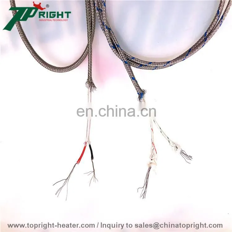 2x0.65mm red-yellow Type K thermocouple extension wire