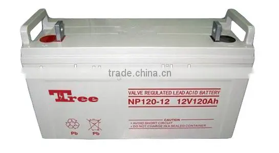 Free maintenance High capacity valve regulated gel battery solar battery 12V120AH lead acid battery