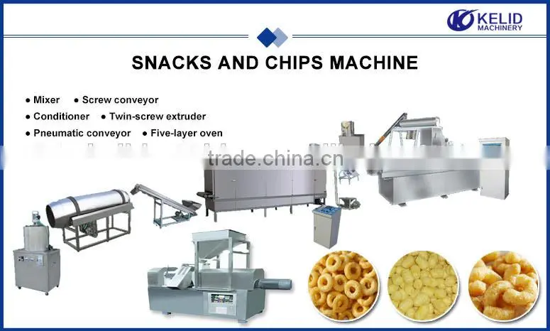 automatic delicious corn puff machine