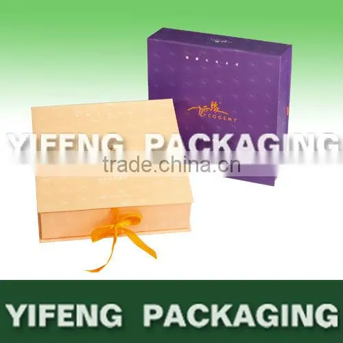 China manufacturer solid lid and base, black foldable Magnet closure box