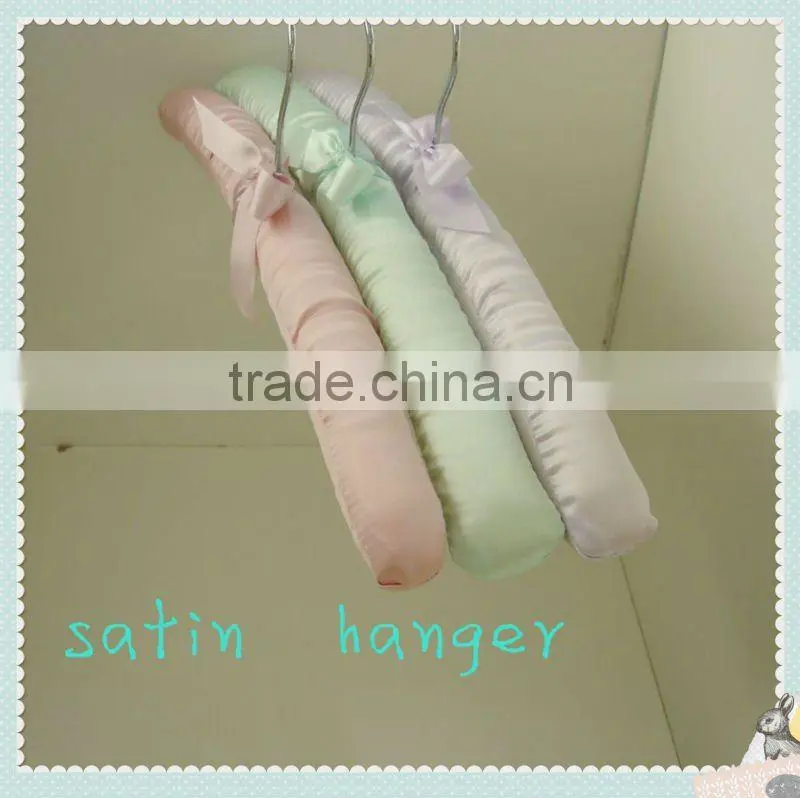 AT56 colored satin hanger for clothes