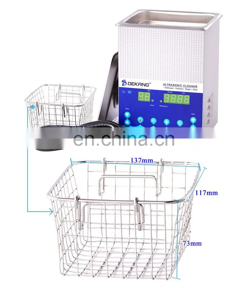 2L Best Digital Double Frequency Ultrasonic Cleaner for Jewelry Cleaning
