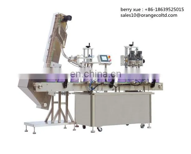 Automatic Alcohol Hand Sanitizer Gel Liquid Filling Machine For Chemical Industry With Capping Labeling machine