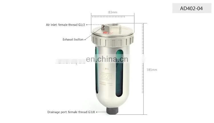 SNS AD Series pneumatic automatic drainer auto drain valve for air compressor