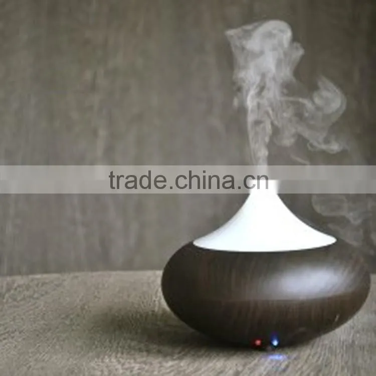 Ultrasonic Aroma Essential Oil Diffuser dark wood grain
