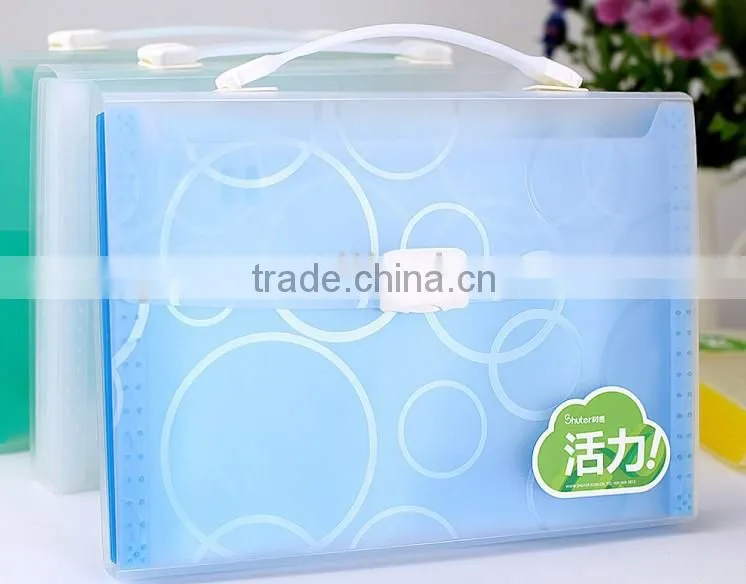 a4 size waterproof office expanding file folder plastic pocket wallets