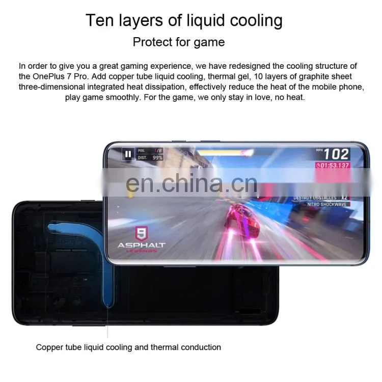 Latest OnePlus 7 Pro 48MP Camera 8GB+256GB Phone 6.67 inch Android 9.0 Smartphone Black