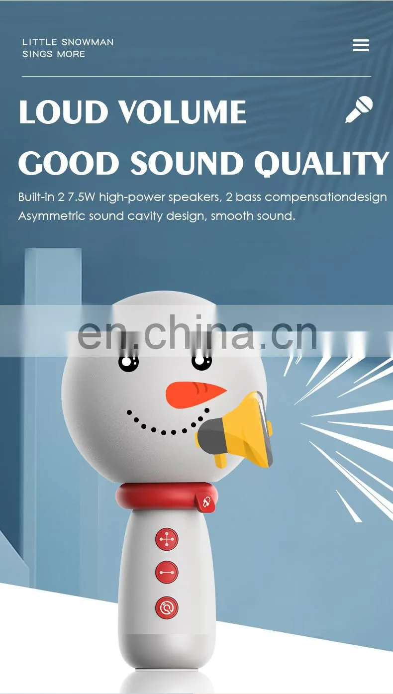 ALLINGE MDZ3633 Portable Microfono Wireless Home Use Singing Machine Microphone Karaoke Speaker