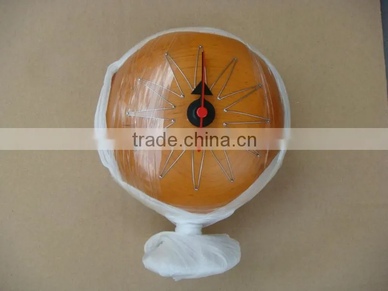 replica solid wood western style Geroge design wall clock