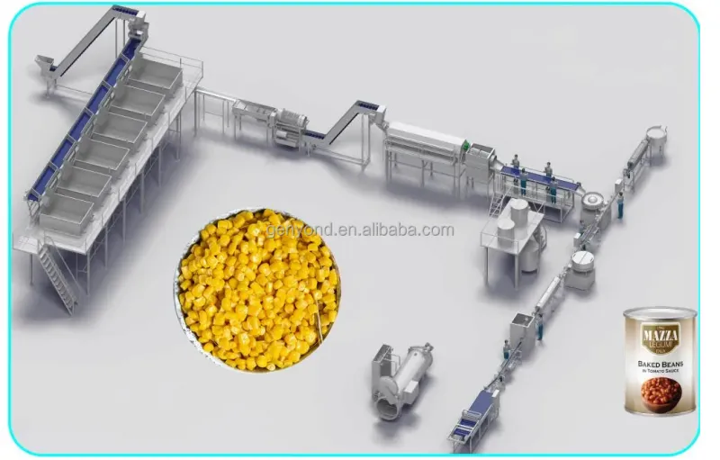Custom Design Available Sweet Corn Processing Machines Corn Processing Equipment Canned Sweet Corn Processing Machine