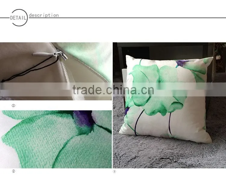 digital print flowers pillow cushion