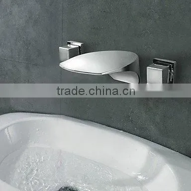 CURNEAL Wall Mounted LED Waterfall Faucet/Tap