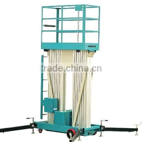 Double-mast Aluminium Aerial Lift Platform/Hydraulic Lifts/Lifting Equipment