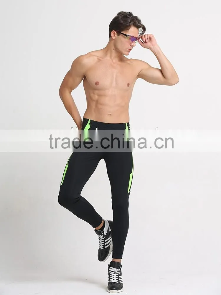 2016 new design Compression tights spandex long pants for Running clothing custom design Top quality mens Running tights
