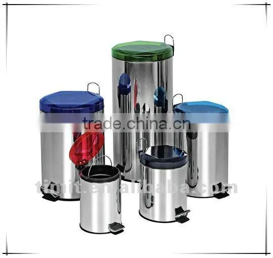 Superior Quality Stainless Steel PP Inner Round Recycling Bin
