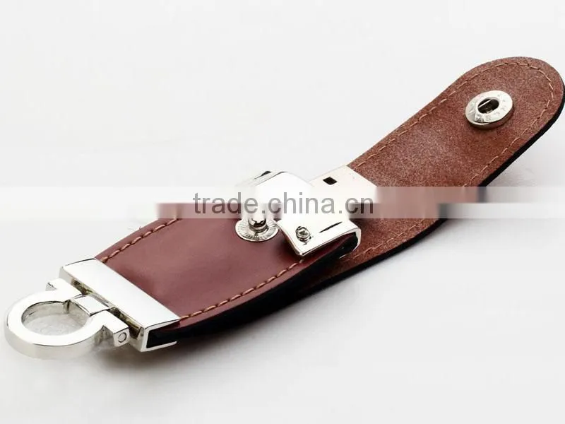 Leather usb thumbdrive flash memory 2 gb