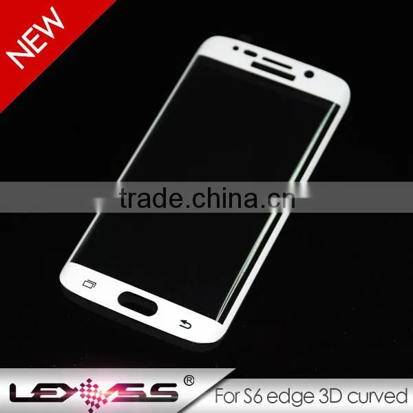 Competitive Price Correct Size Glass anti bubble anti shock fingerproont proof 9h tempered glass for galaxy S6 full screen