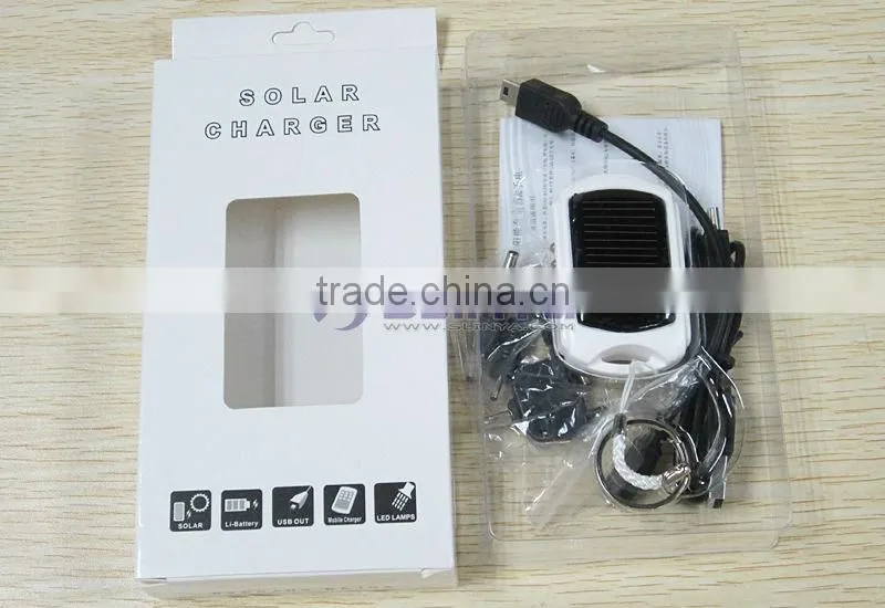 Mini Solar Charger 600mAh Portable With Keychain
