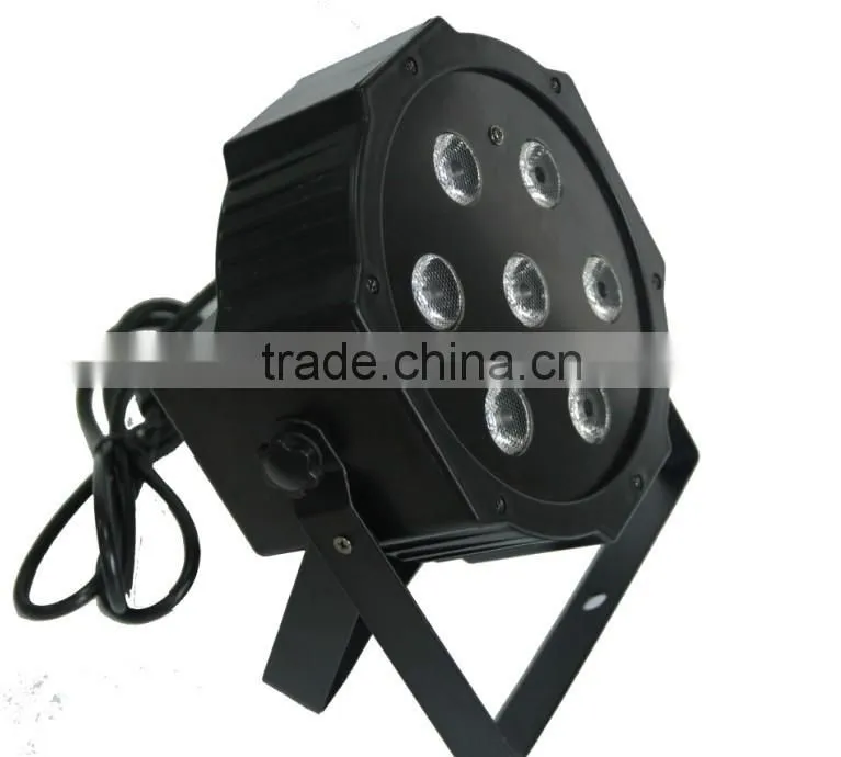 dmx stage lighting led par64, led falt par64, 7x10w led par
