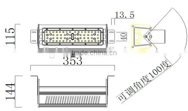 high fashion 100W LED Linear High Bay