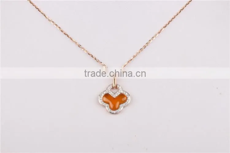 gemstone flower shape pedant OEM 925 silver pedant tree of life pendant