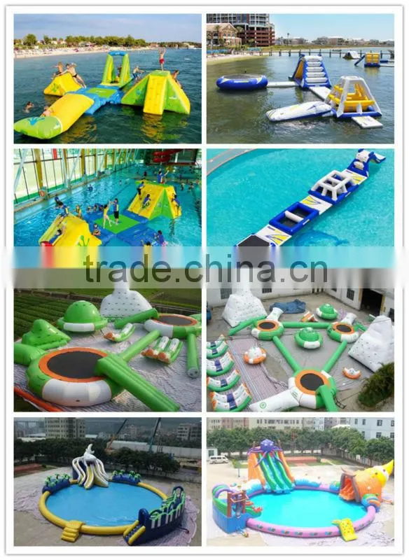 2014 cheap commercial inflatable floating island for kids and adults / inflatable water park games