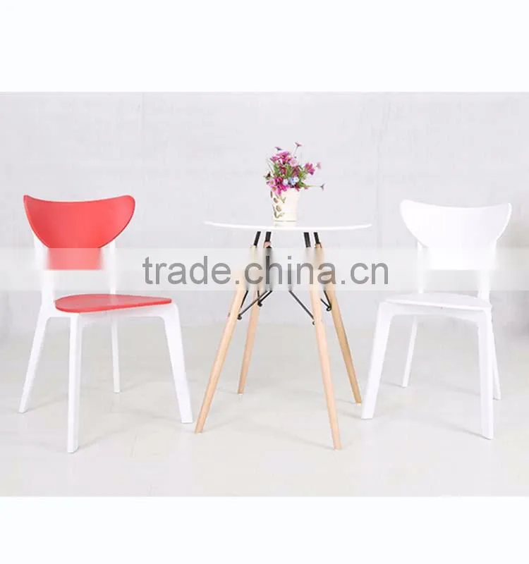Simple Leisure Colorful Modern Plastic Chairs Wholesale Terrace Cheap Bistro Chairs
